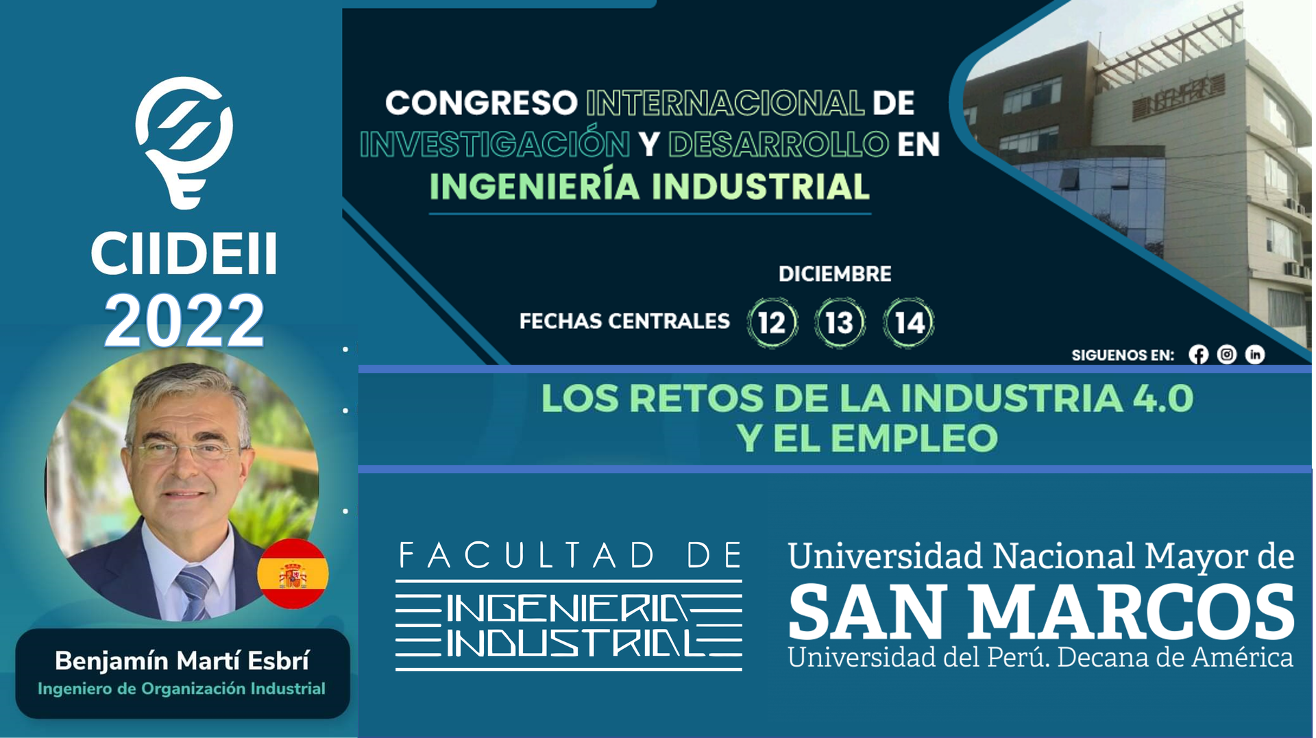 Congreso Industria 4.0 - CIIDEII Universidad NMSM - LIMA - PERU